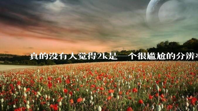 真的没有人觉得2k是一个很尴尬的分辨率吗？