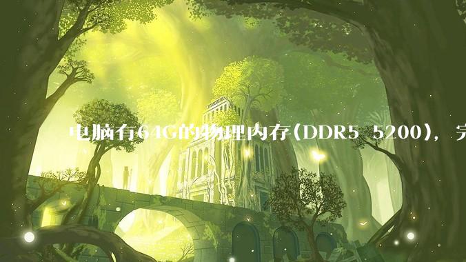 电脑有64G的物理内存(DDR5 5200)，完全够用了，可以关闭系统的虚拟内存吗？