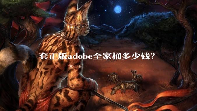 一套正版adobe全家桶多少钱？